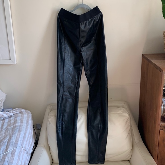 Cinq à Sept Leather leggings Size S - Picture 1 of 3